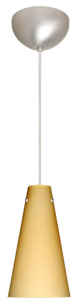 Besa 1JC-4124VM-SN One Light Pendant, Satin Nickel