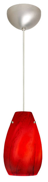 Besa 1JC-4126MA-SN One Light Pendant, Satin Nickel