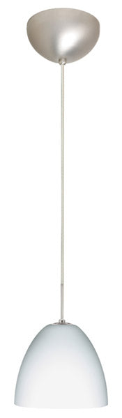 Besa 1JC-447007-SN One Light Pendant, Satin Nickel