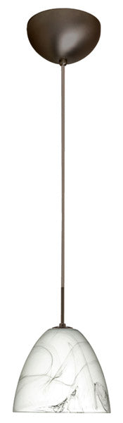 Besa 1JC-4470MG-BR One Light Pendant, Bronze