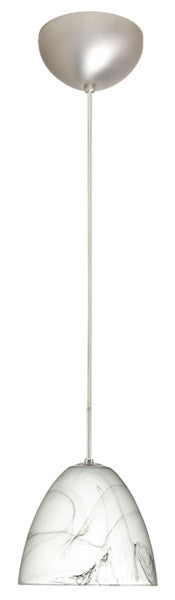 Besa 1JC-4470MG-SN One Light Pendant, Satin Nickel