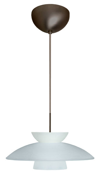Besa 1JC-451325-BR One Light Pendant, Bronze