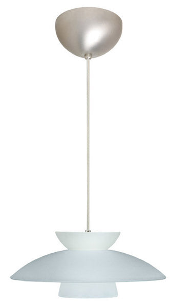 Besa 1JC-451325-SN One Light Pendant, Satin Nickel