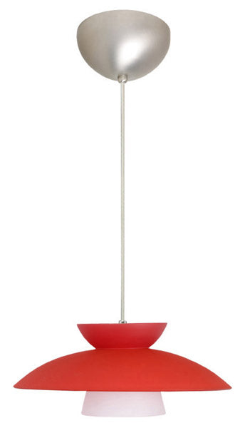 Besa 1JC-451331-SN One Light Pendant, Satin Nickel