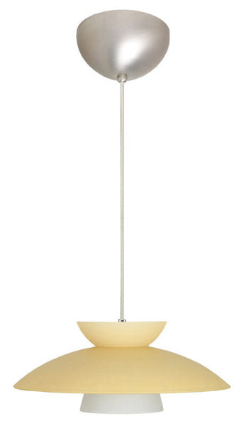Besa 1JC-451397-SN One Light Pendant, Satin Nickel