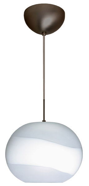 Besa 1JC-477699-BR One Light Pendant, Bronze