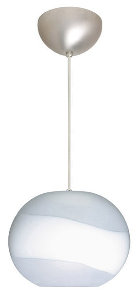 Besa 1JC-477699-SN One Light Pendant, Satin Nickel