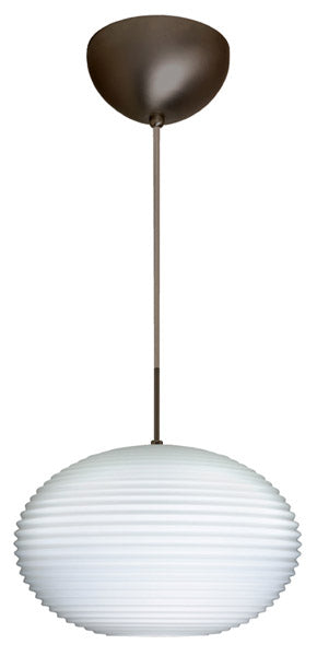Besa 1JC-491307-BR One Light Pendant, Bronze