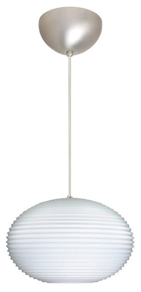 Besa 1JC-491307-SN One Light Pendant, Satin Nickel