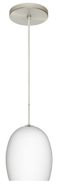 Besa 1JT-169707-SN One Light Pendant, Satin Nickel