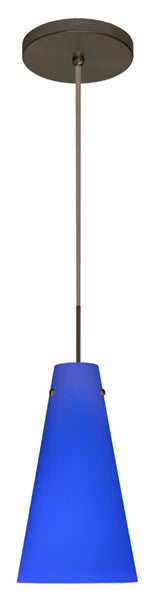 Besa 1JT-4124CM-BR One Light Pendant, Bronze