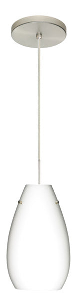 Besa 1JT-412607-SN One Light Pendant, Satin Nickel
