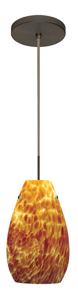 Besa 1JT-412618-BR One Light Pendant, Bronze
