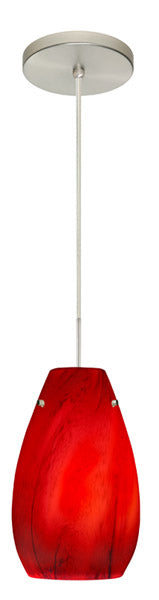 Besa 1JT-4126MA-SN One Light Pendant, Satin Nickel