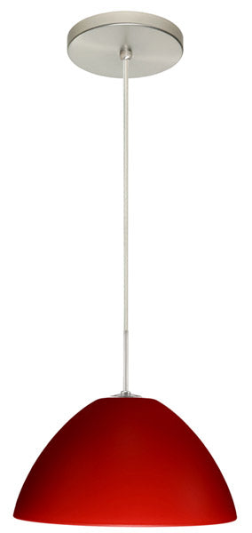 Besa 1JT-420131-SN One Light Pendant, Satin Nickel