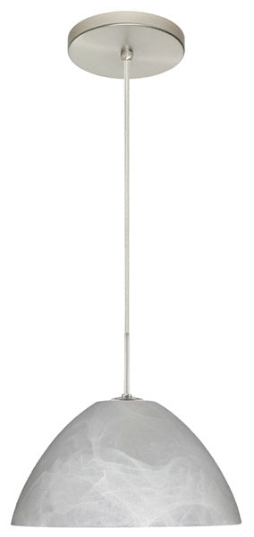 Besa 1JT-420152-SN One Light Pendant, Satin Nickel