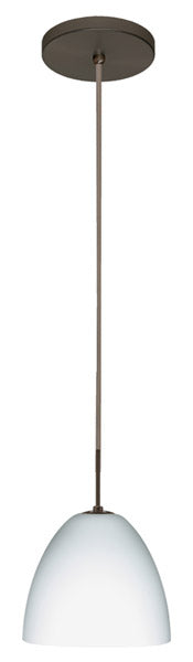 Besa 1JT-447007-BR One Light Pendant, Bronze