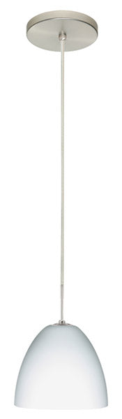 Besa 1JT-447007-SN One Light Pendant, Satin Nickel