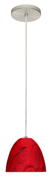 Besa 1JT-4470MA-SN One Light Pendant, Satin Nickel