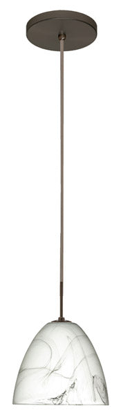 Besa 1JT-4470MG-BR One Light Pendant, Bronze