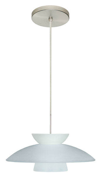 Besa 1JT-451325-SN One Light Pendant, Satin Nickel