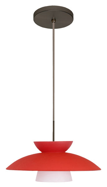 Besa 1JT-451331-BR One Light Pendant, Bronze