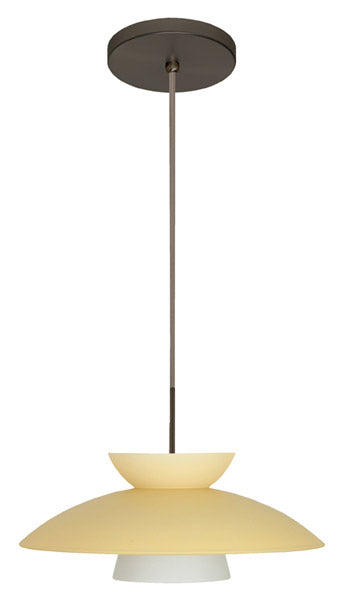 Besa 1JT-451397-BR One Light Pendant, Bronze