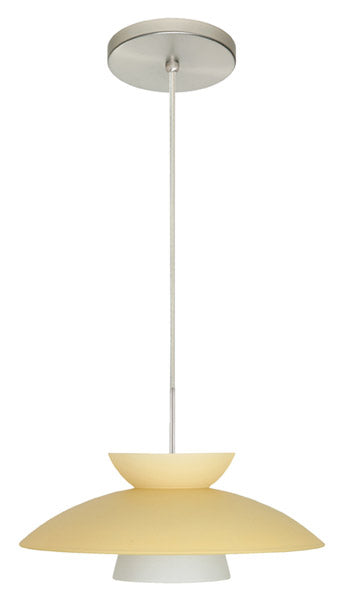 Besa 1JT-451397-SN One Light Pendant, Satin Nickel