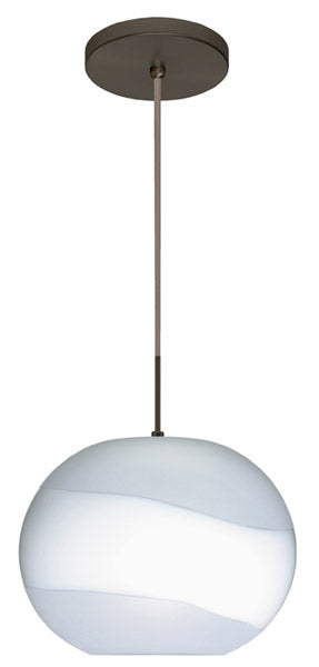 Besa 1JT-477699-BR One Light Pendant, Bronze