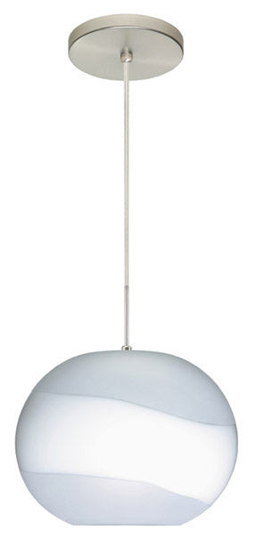 Besa 1JT-477699-SN One Light Pendant, Satin Nickel