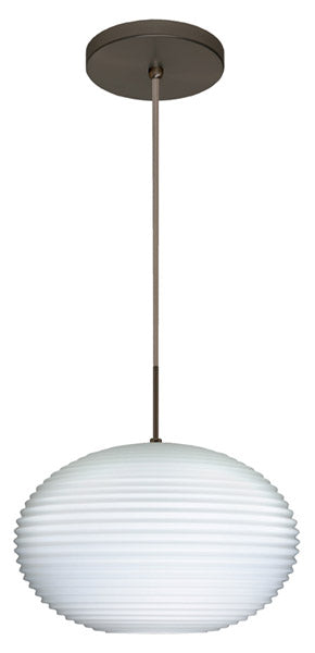 Besa 1JT-491307-BR One Light Pendant, Bronze