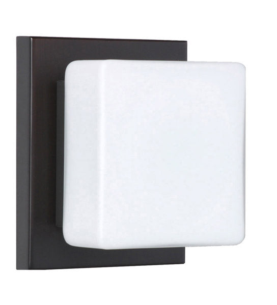 Besa 1WS-773507-BR One Light Wall Sconce, Bronze
