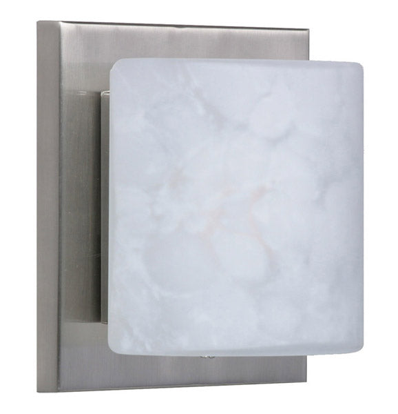 Besa 1WS-787319-SN One Light Wall Sconce, Satin Nickel