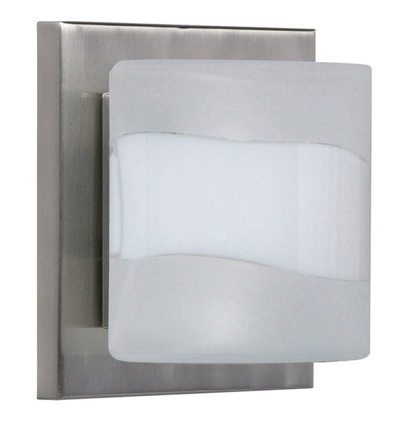 Besa 1WS-787399-SN One Light Wall Sconce, Satin Nickel