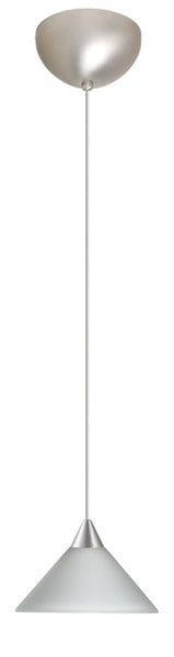 Besa 1XC-117607-SN One Light Pendant, Satin Nickel