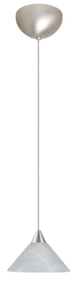 Besa 1XC-117652-SN One Light Pendant, Satin Nickel