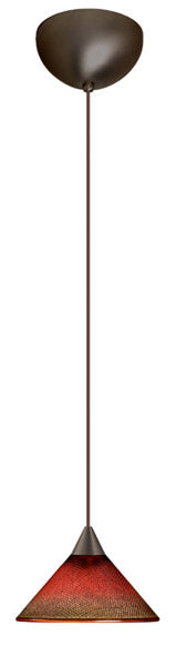 Besa 1XC-117681-BR One Light Pendant, Bronze