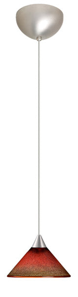 Besa 1XC-117681-SN One Light Pendant, Satin Nickel