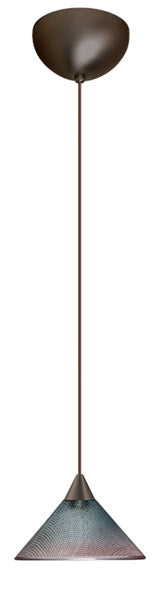 Besa 1XC-117691-BR One Light Pendant, Bronze