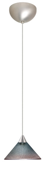 Besa 1XC-117691-SN One Light Pendant, Satin Nickel