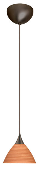 Besa 1XC-1743CH-BR One Light Pendant, Bronze