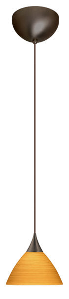 Besa 1XC-1743OK-BR One Light Pendant, Bronze