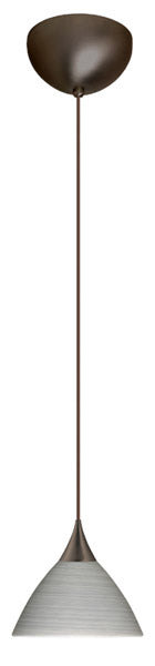 Besa 1XC-1743TN-BR One Light Pendant, Bronze