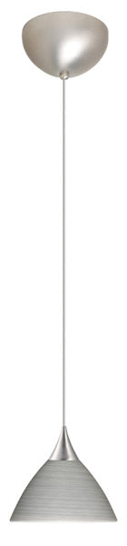 Besa 1XC-1743TN-SN One Light Pendant, Satin Nickel