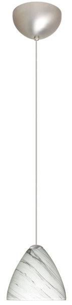 Besa 1XC-1779MG-SN One Light Pendant, Satin Nickel