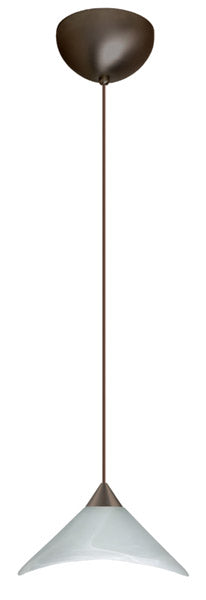 Besa 1XC-191352-BR One Light Pendant, Bronze