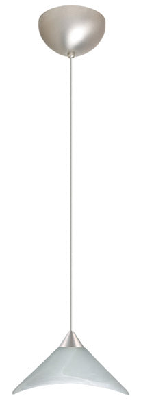 Besa 1XC-191352-SN One Light Pendant, Satin Nickel