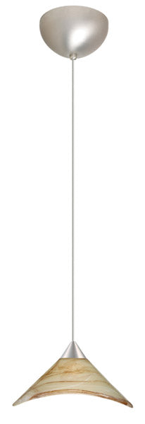 Besa 1XC-191383-SN One Light Pendant, Satin Nickel