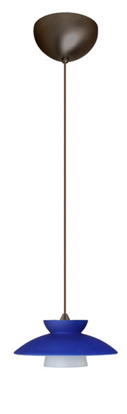 Besa 1XC-271823-BR One Light Pendant, Bronze
