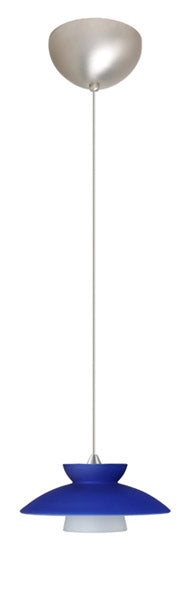 Besa 1XC-271823-SN One Light Pendant, Satin Nickel